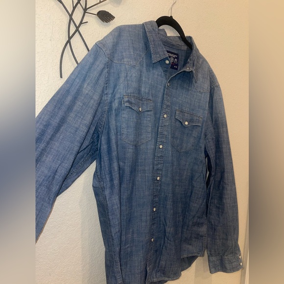 Custom Kansas City Heart KC Button Up Unisex Size XL Boho Western Vintage - Picture 6 of 8